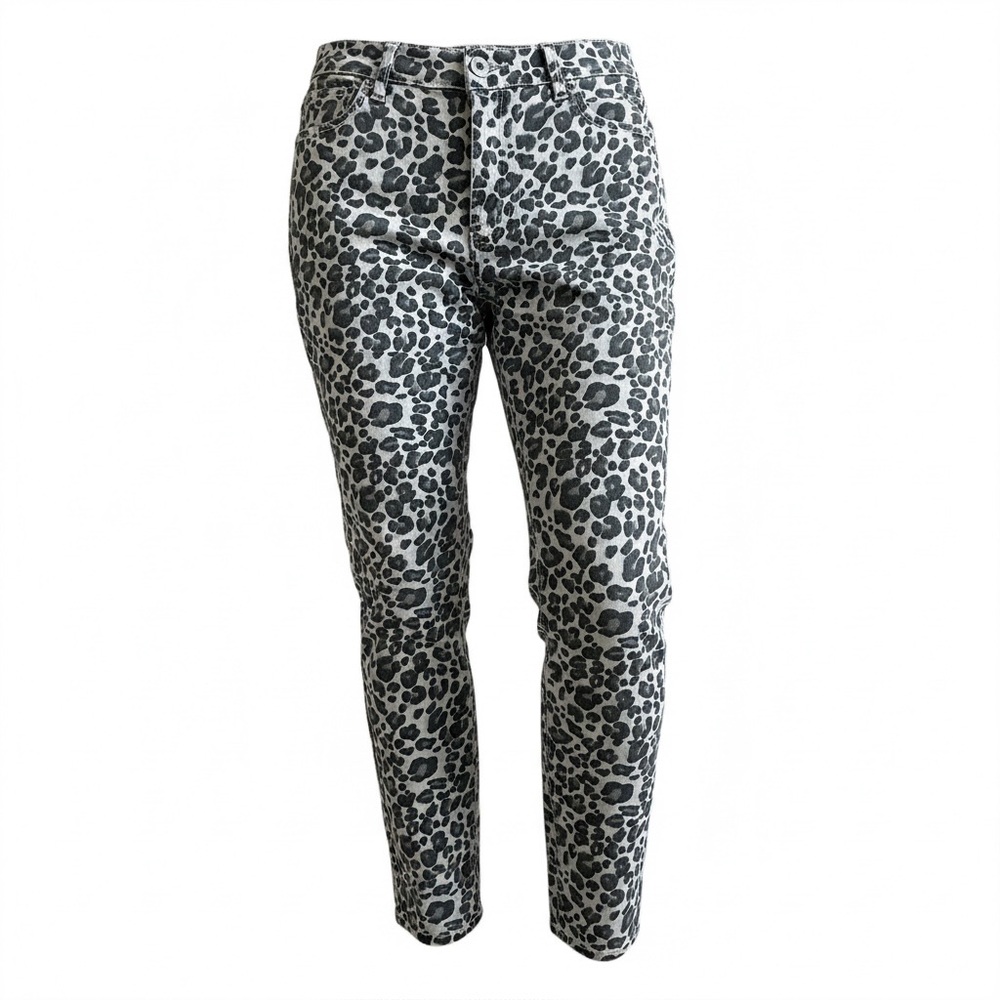 LOFT‎ Modern Day Cheetah Skinny Jeans Womens 27/4 Actual 30 X 28
